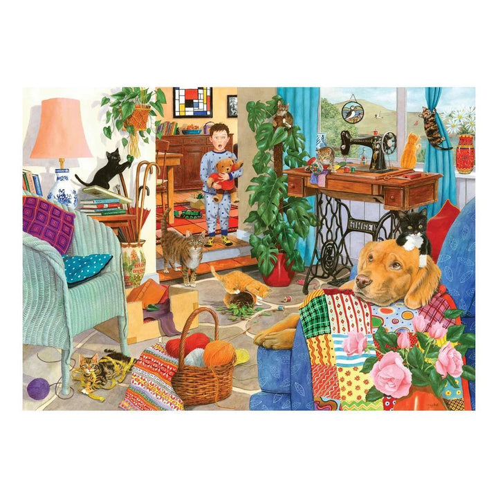 The House of Puzzles Kitten Chaos 1000 Piece Puzzle The House of Puzzles Kitten Chaos 1000 Piece Puzzle
