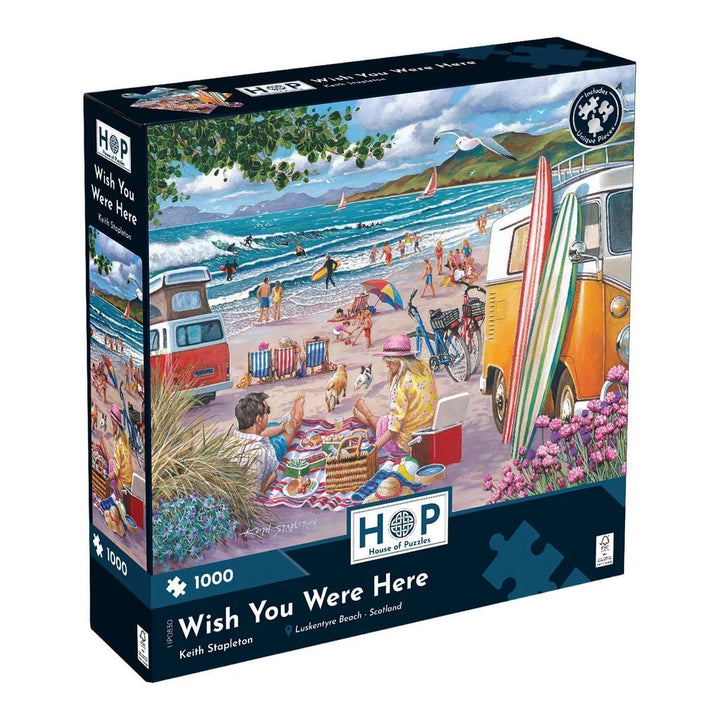 The House of Puzzles Wish You Were Here 1000 Piece Jigsaw Puzzle The House of Puzzles Wish You Were Here 1000 Piece Jigsaw Puzzle