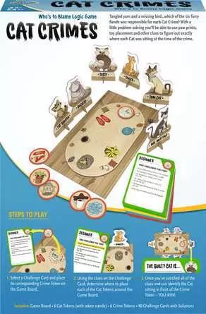 ThinkFun | Cat Crimes Logic Game - Deductive Reasoning Puzzle for Kids & Adults ThinkFun | Cat Crimes Logic Game - Deductive Reasoning Puzzle for Kids & Adults