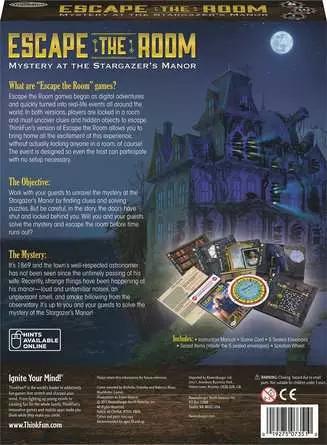 ThinkFun | Escape the Room: Mystery at Stargazer's Manor – Immersive Puzzle Game ThinkFun | Escape the Room: Mystery at Stargazer's Manor – Immersive Puzzle Game