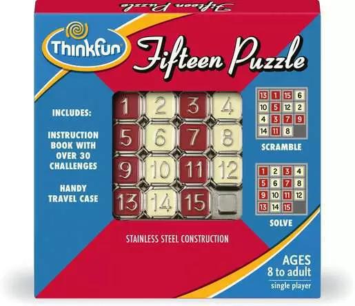 ThinkFun | Fifteen Puzzle - Classic Travel Brain Teaser Game ThinkFun | Fifteen Puzzle - Classic Travel Brain Teaser Game
