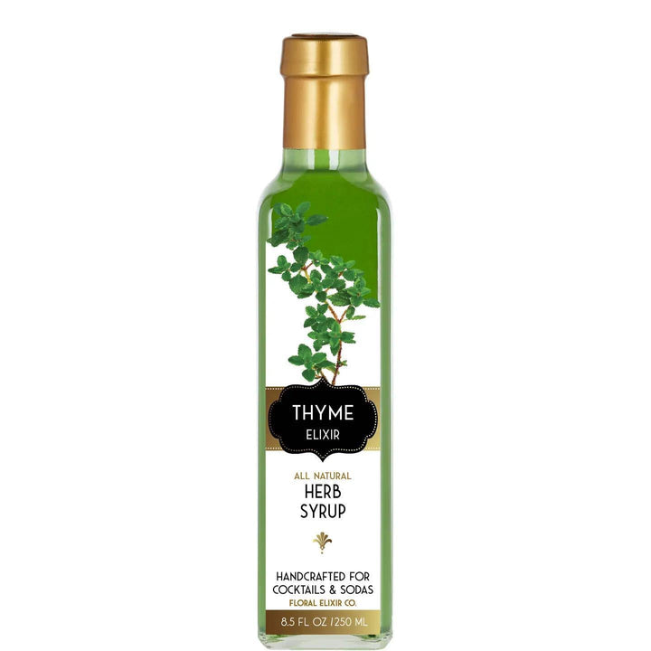 Herbal Elixir Syrups for Cocktails & Soda Thyme Herbal Elixir Syrups for Cocktails & Soda