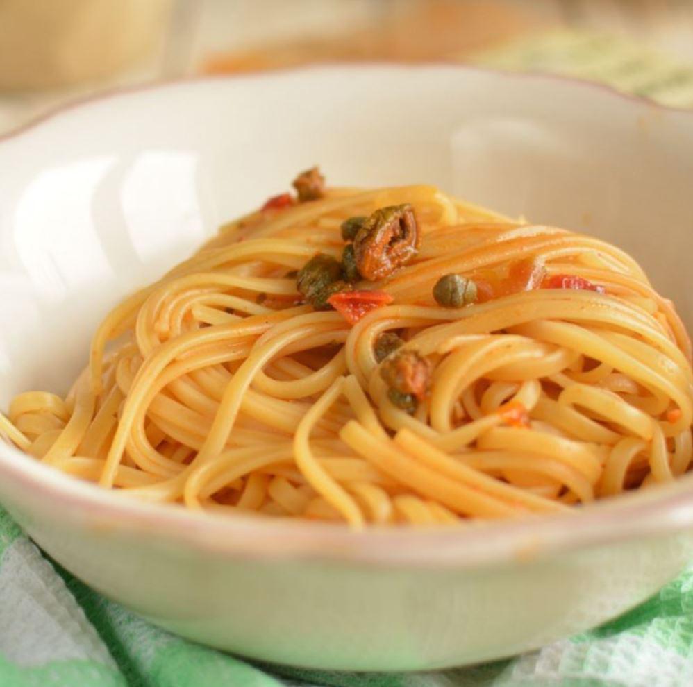 Tiberino Italian One Pot Meal | Linguine “Puttanesca” w/Olives and Capers Tiberino Italian One Pot Meal | Linguine “Puttanesca” w/Olives and Capers