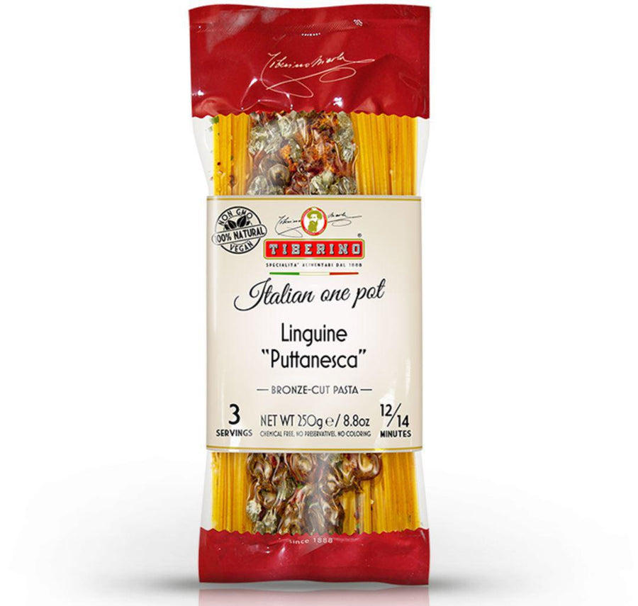 Tiberino Italian One Pot Meal | Linguine “Puttanesca” w/Olives and Capers Tiberino Italian One Pot Meal | Linguine “Puttanesca” w/Olives and Capers
