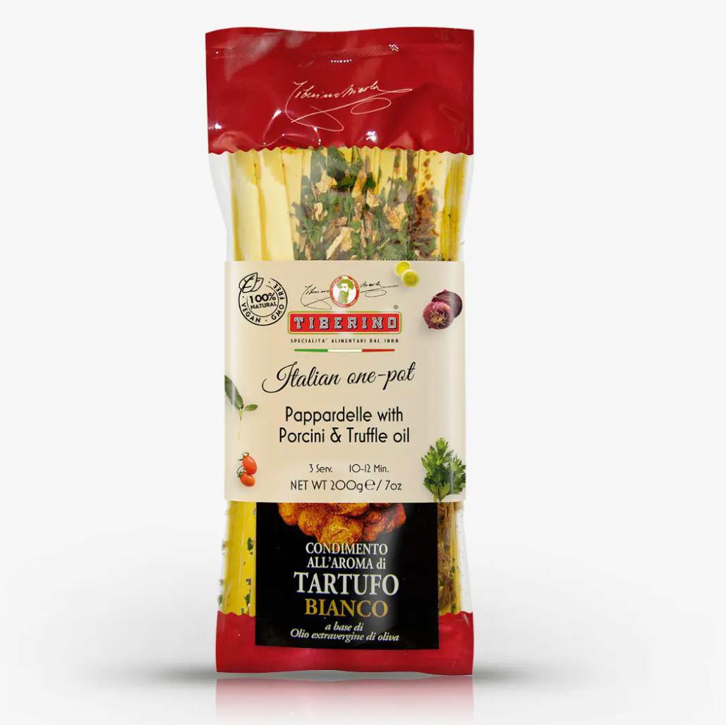 Tiberino Italian One Pot Meal | Pappardelle with Porcini & Truffle Oil Tiberino Italian One Pot Meal | Pappardelle with Porcini & Truffle Oil