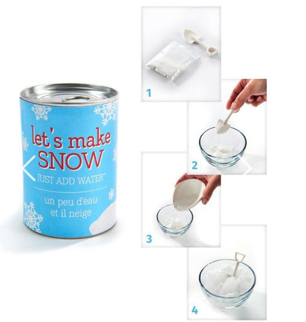 Tin Can with Fake Snow