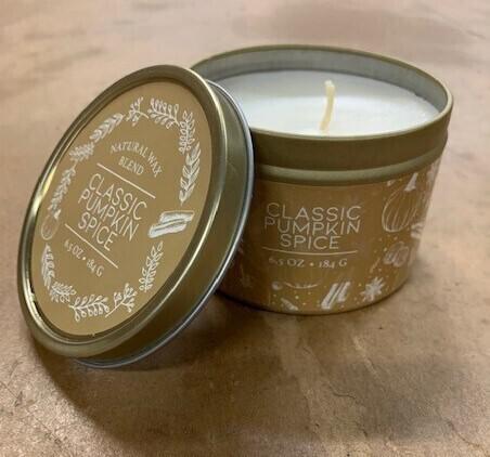 Tin Candle | Classic Pumpkin Spice Tin Candle | Classic Pumpkin Spice