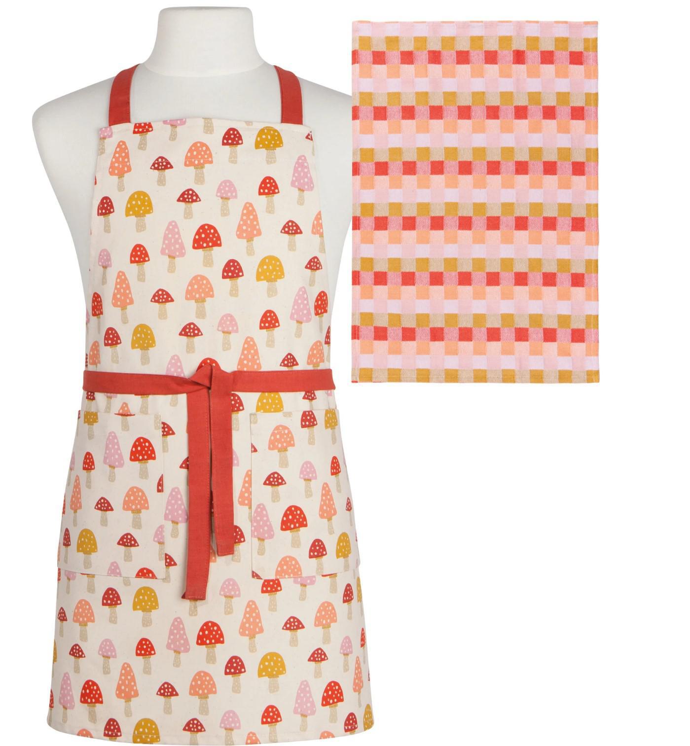 Toadstool Apron & Dishtowel Set