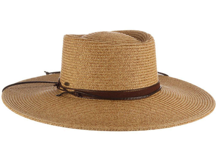 Ladies Boater Sun Hat | Bruges Toast