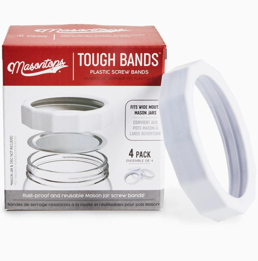 Tough Band Plastic Screw Bands For Mason Jars