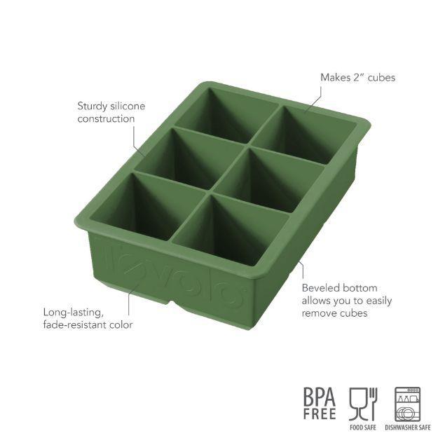 Tovolo King Cube Ice Tray Pesto