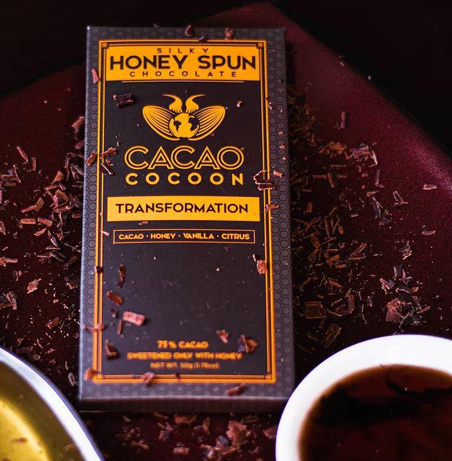 Cacao Cocoon Silky Honey Spun Chocolate Transformation Cacao Cocoon Silky Honey Spun Chocolate