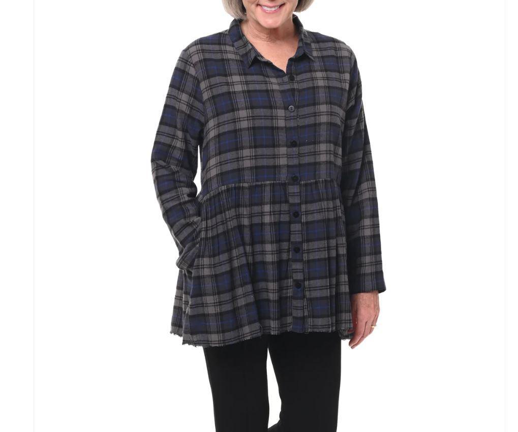 Tulip Clothing Emery Flannel Top Tulip Clothing Emery Flannel Top