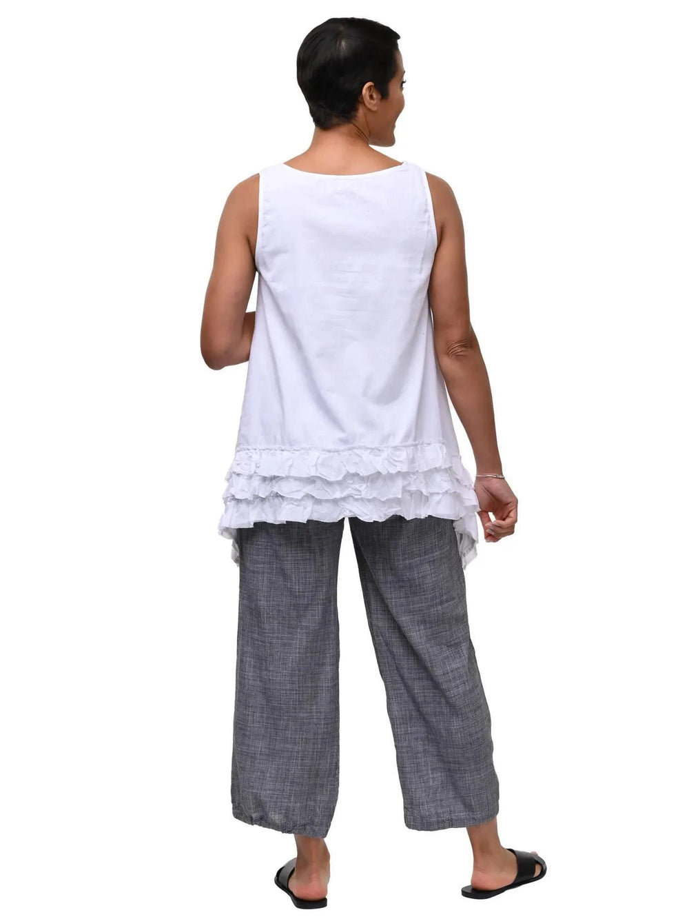 Tulip Clothing Scooter Pant in Black Mini Check Tulip Clothing Scooter Pant in Black Mini Check