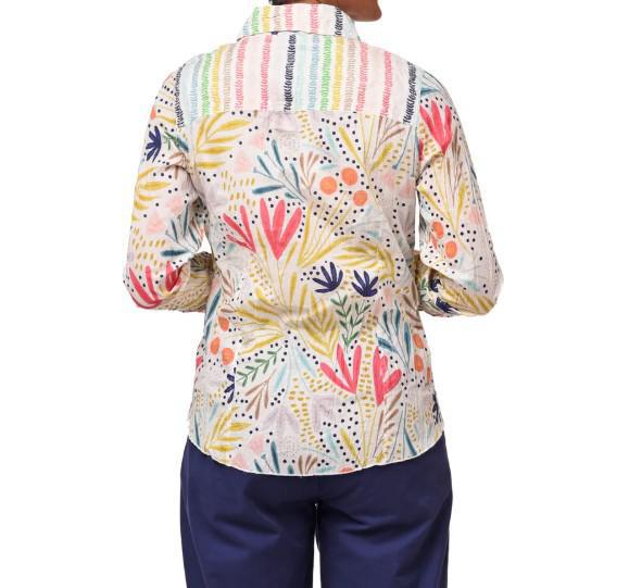Tulip Clothing Snapdragon & Twig Gretchen Top Button Down in Whimsy Tulip Clothing Snapdragon & Twig Gretchen Top Button Down in Whimsy