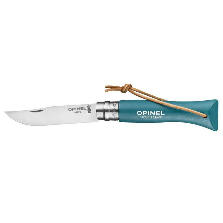 Opinel Colorama Stainless Folding Knife No.06 Turquoise