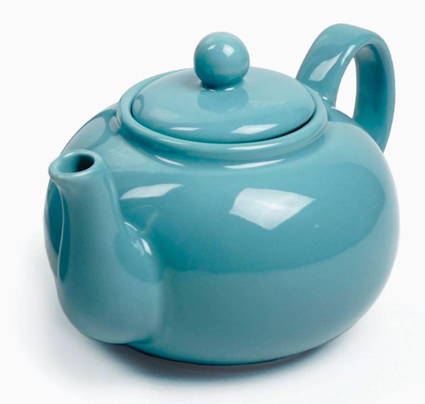 Stoneware Tea Pot 42 oz. Turquoise Stoneware Tea Pot 42 oz.