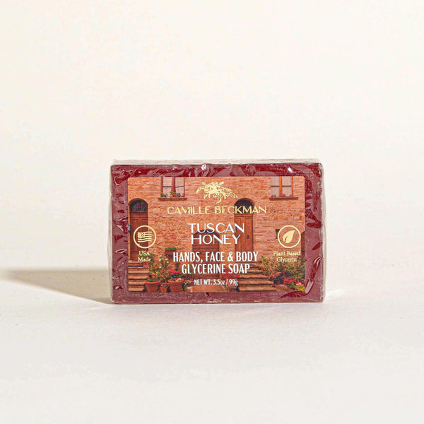 Camille Beckman Glycerine Soap For Hands, Face & Body Tuscan Honey