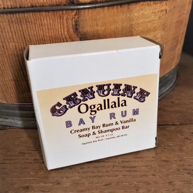 Bay Rum Soap & Shampoo Bar Genuine Ogallala Vanilla & Bay Rum Bay Rum Soap & Shampoo Bar Genuine Ogallala