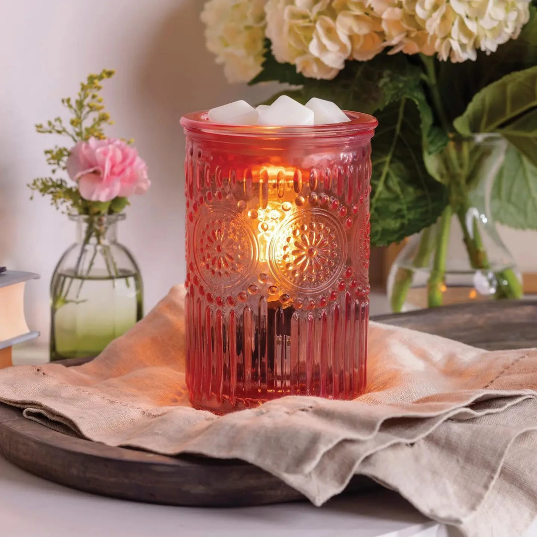 Vintage Pink Parisian Glass Fragrance Warmer Vintage Pink Parisian Glass Fragrance Warmer