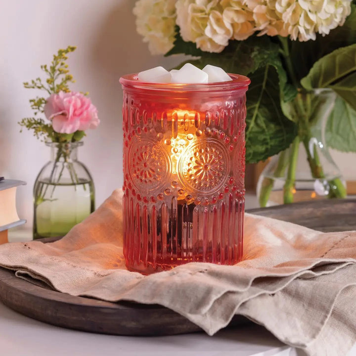 Vintage Pink Parisian Glass Fragrance Warmer Vintage Pink Parisian Glass Fragrance Warmer