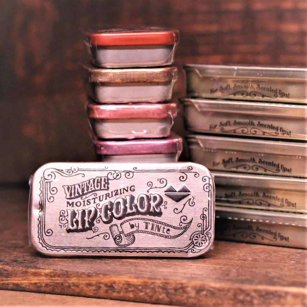 Vintage Slider Tin Moisturizing Flavored Lip Color | Bubble Gum Vintage Slider Tin Moisturizing Flavored Lip Color | Bubble Gum