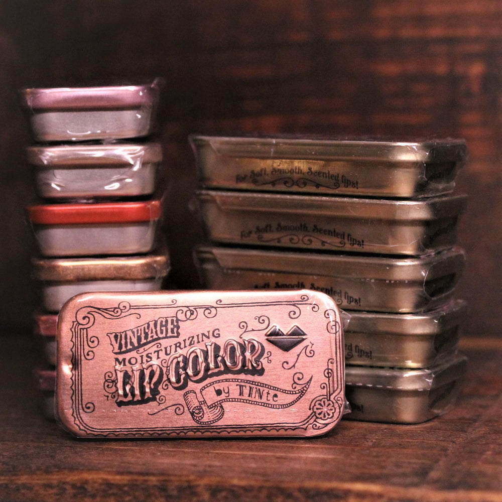 Vintage Slider Tin Moisturizing Flavored Lip Color | Peaches & Cream Vintage Slider Tin Moisturizing Flavored Lip Color | Peaches & Cream