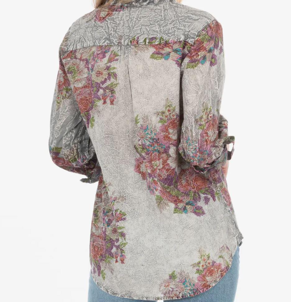 Vintage Tunic with Floral Embroidery