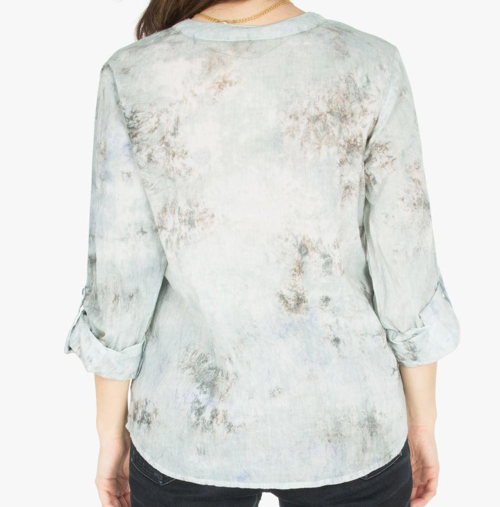 Vintage Tunic with Floral Embroidery