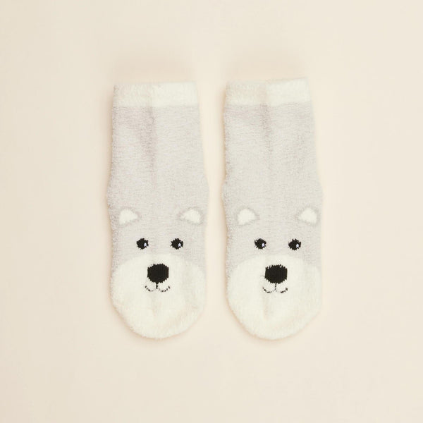 Warmies® Kids Marshmallow Bear Crew Socks