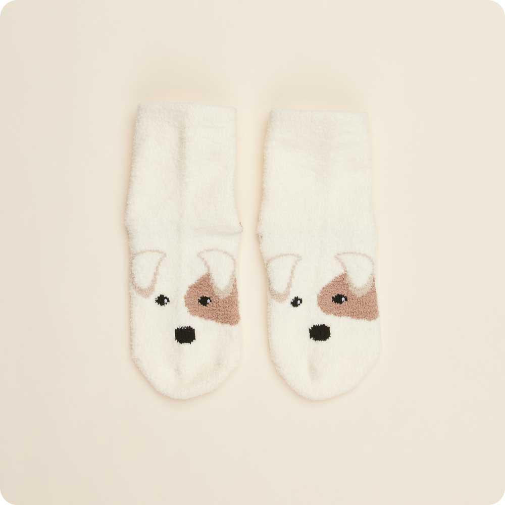 Warmies® Kids Marshmallow Puppy Crew Socks