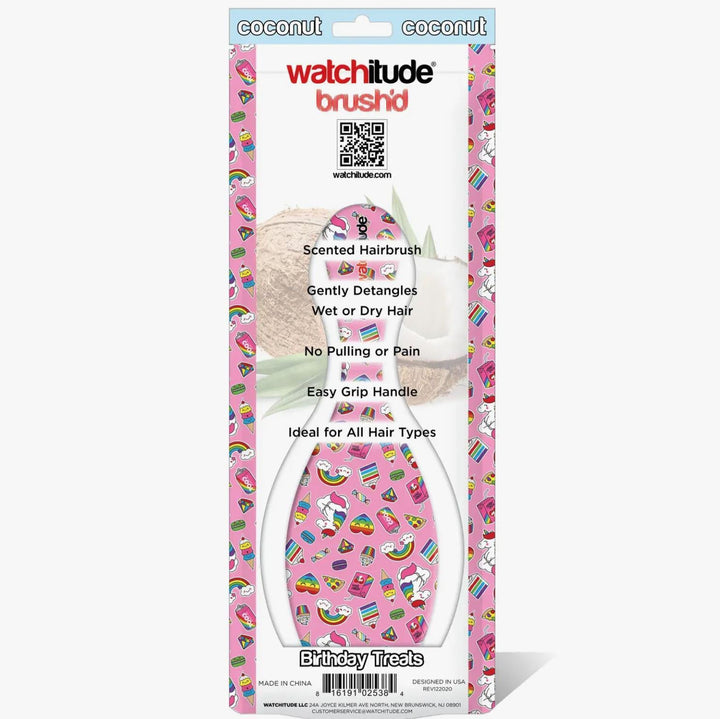 Watchitude Brush'd Scented Hairbrush | Birthday Treats