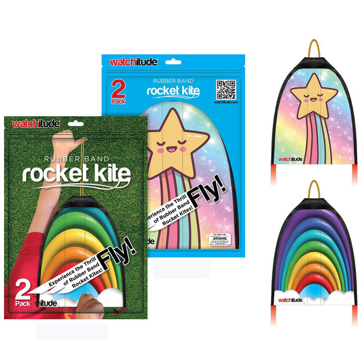 Watchitude Rubber Band Rocket Kite – Launch, Soar, and Play! Watchitude Rubber Band Rocket Kite – Launch, Soar, and Play!