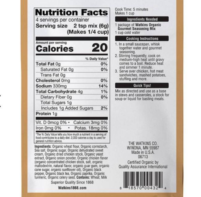 Watkins Turkey Gravy Mix Watkins Turkey Gravy Mix