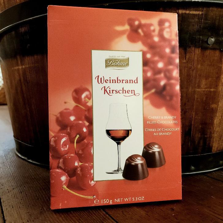 Weinbrand-Kirschen Laroshell Brandy Cherries Weinbrand-Kirschen Laroshell Brandy Cherries