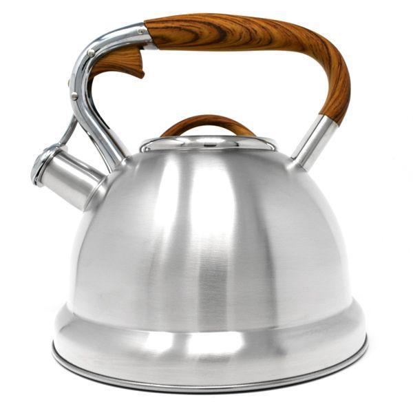 Whistling Tea Kettle Stainless Steel with Wood Handle Whistling Tea Kettle Stainless Steel with Wood Handle