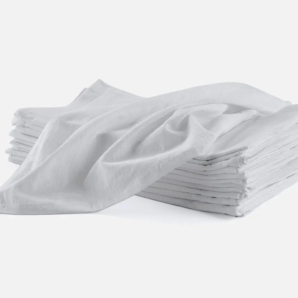 Flour Sack Towels, Tea Towels 27"x27" White Flour Sack Towels, Tea Towels 27"x27"