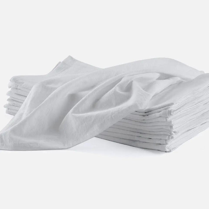 Flour Sack Towels, Tea Towels 27"x27" White Flour Sack Towels, Tea Towels 27"x27"