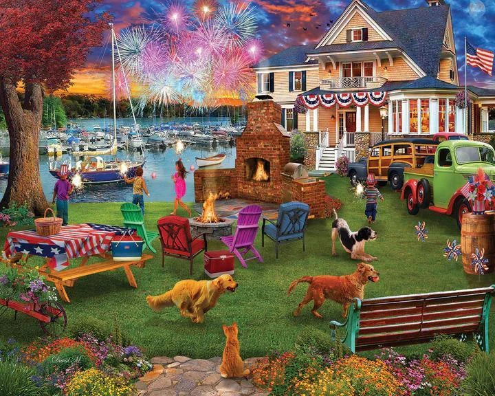 White Mountain  Jigsaw Puzzle | 4th Of July White Mountain  Jigsaw Puzzle | 4th Of July