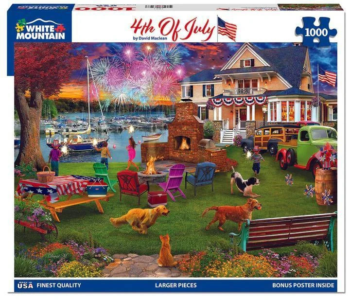 White Mountain  Jigsaw Puzzle | 4th Of July White Mountain  Jigsaw Puzzle | 4th Of July
