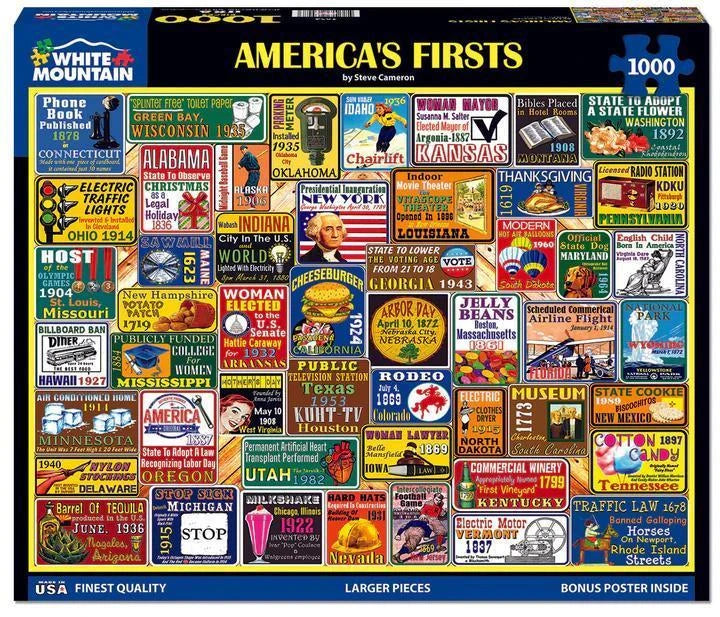 White Mountain  Jigsaw Puzzle | America’s First White Mountain  Jigsaw Puzzle | America’s First