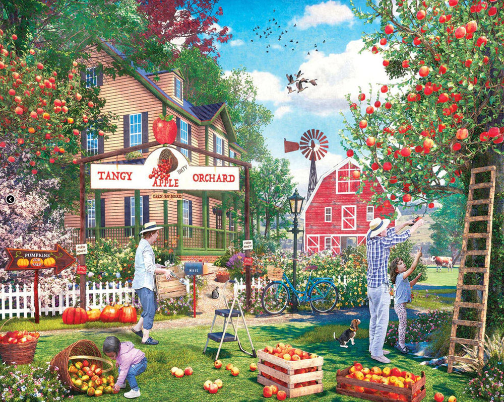 White Mountain Jigsaw Puzzle | Apple Picking 1000 Piece White Mountain Jigsaw Puzzle | Apple Picking 1000 Piece
