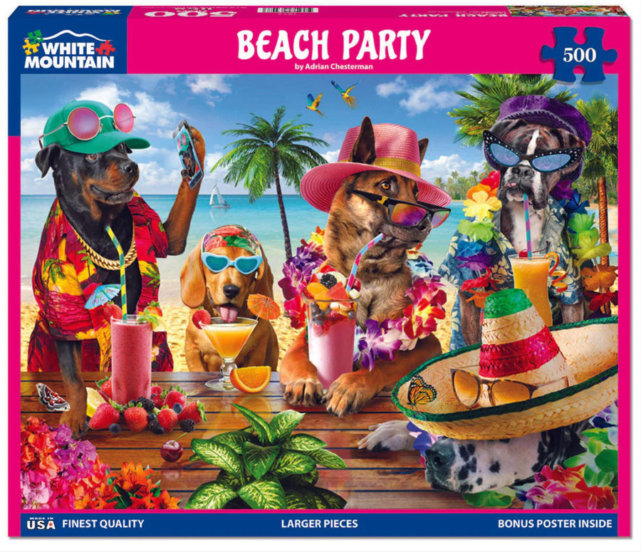 White Mountain Jigsaw Puzzle | Beach Party 500 Piece