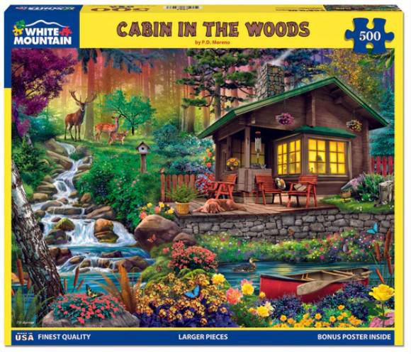 White Mountain Jigsaw Puzzle | Cabin In The Woods