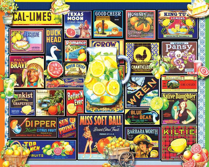 White Mountain Jigsaw Puzzle | Citrus 1000 Piece White Mountain Jigsaw Puzzle | Citrus 1000 Piece
