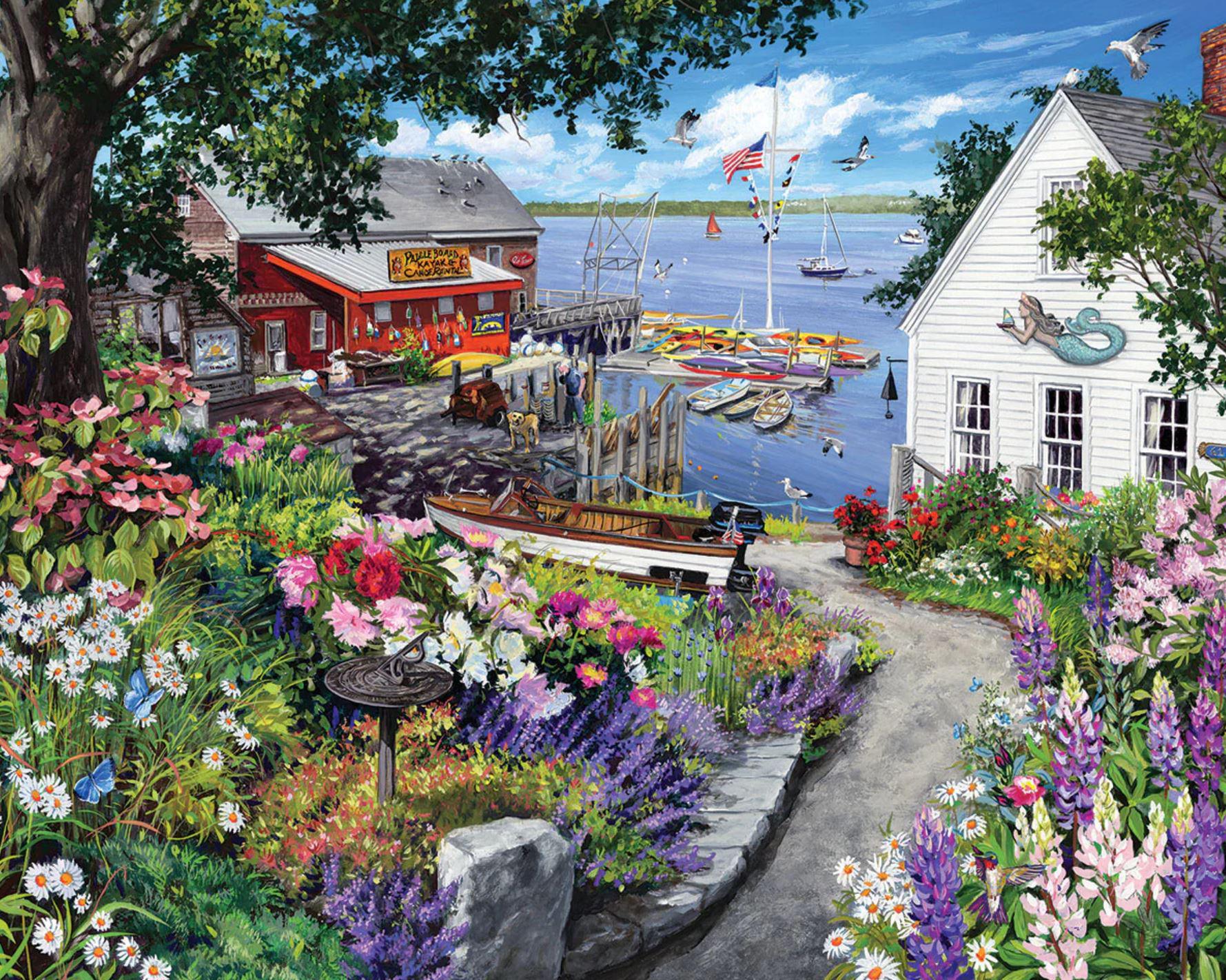 White Mountain Jigsaw Puzzle | Coastal Cottage 1000 Piece
