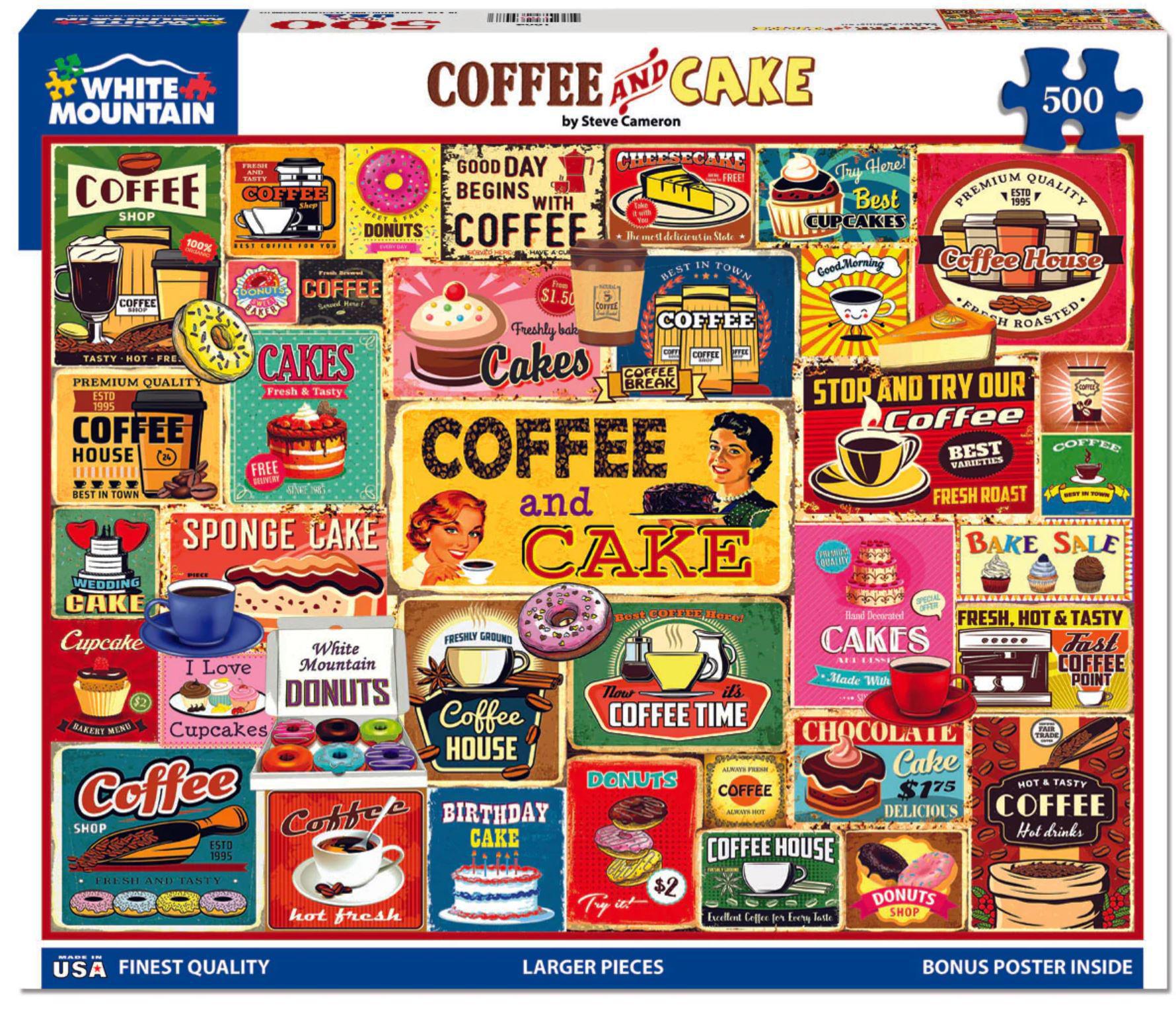 White Mountain Jigsaw Puzzle | Coffee & Cakes 1000 Piece