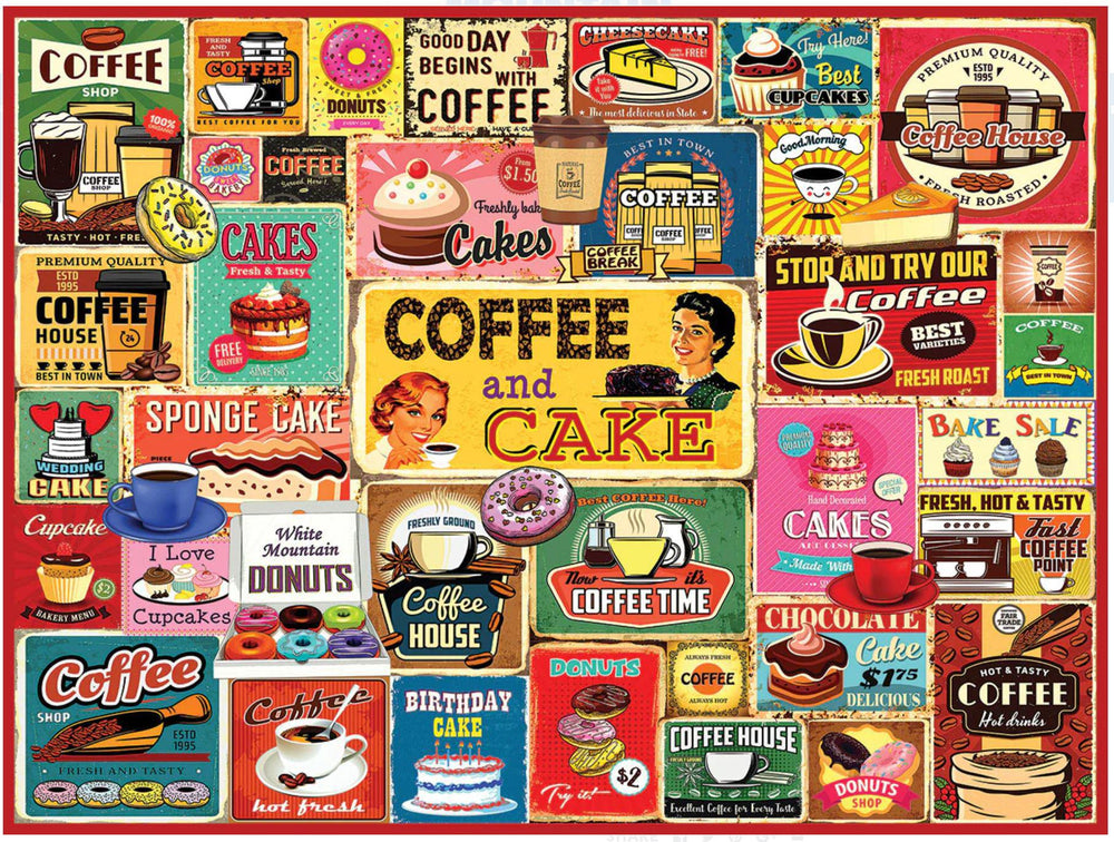 White Mountain Jigsaw Puzzle | Coffee & Cakes 1000 Piece