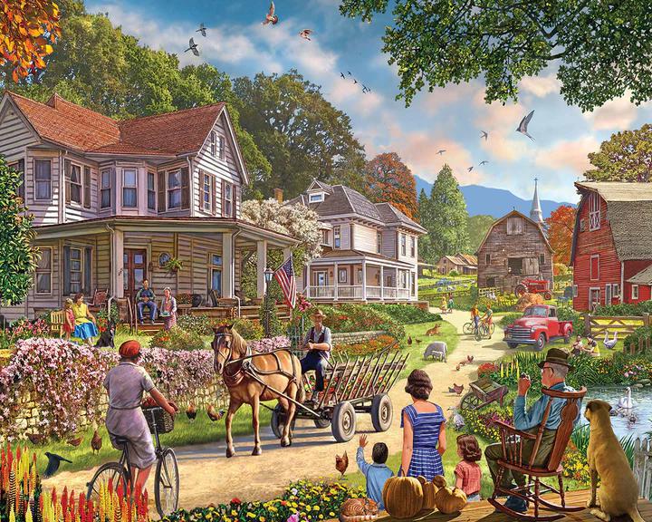 White Mountain Jigsaw Puzzle | Country Weekend 1000 Piece White Mountain Jigsaw Puzzle | Country Weekend 1000 Piece
