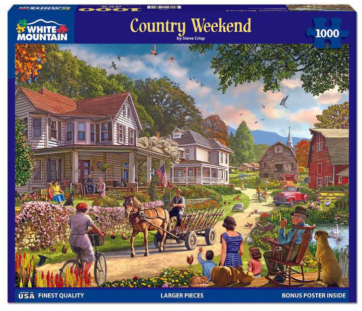White Mountain Jigsaw Puzzle | Country Weekend 1000 Piece White Mountain Jigsaw Puzzle | Country Weekend 1000 Piece